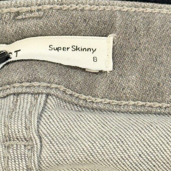 Nine West Gray High Rise Stretchy Denim Womens Super Skinny Jeans Size 8 - Picture 7 of 12